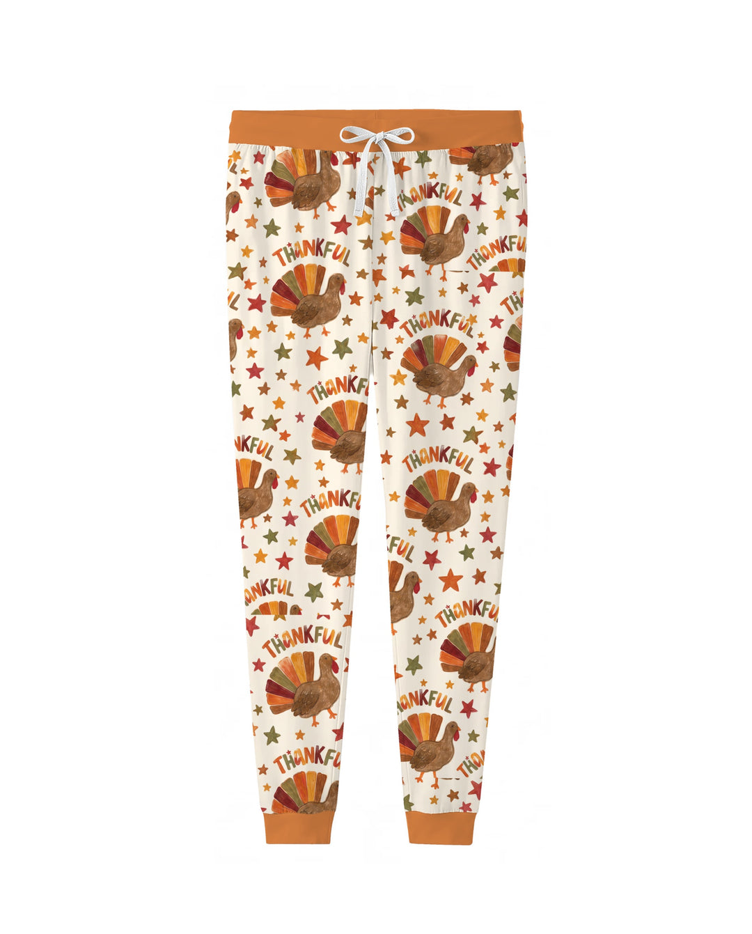 Thankful Turkey Autumn Stars Bamboo Women Pajama Set