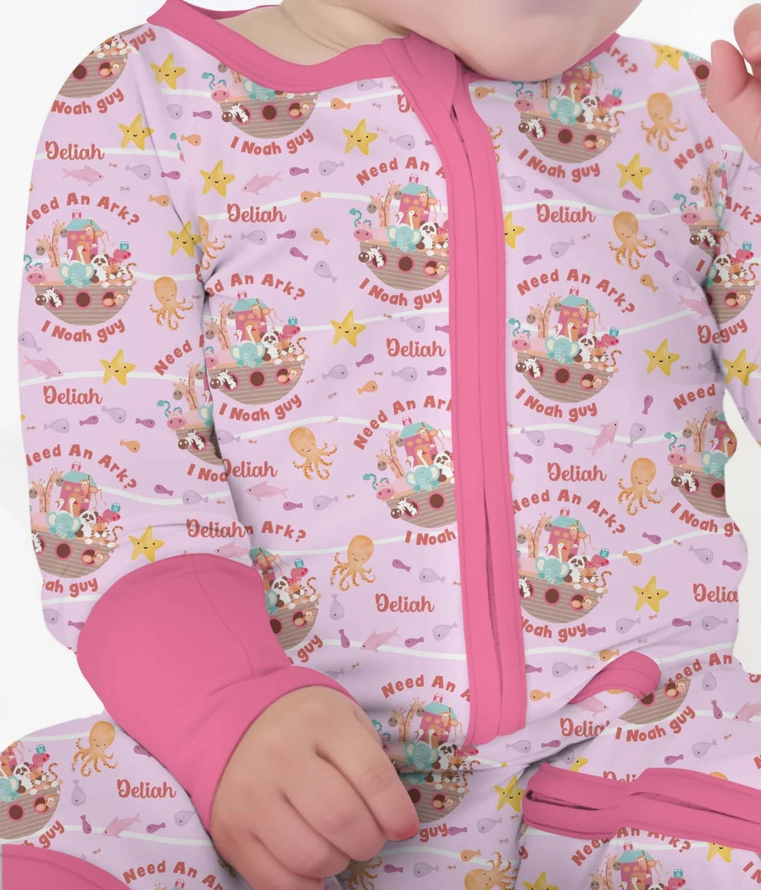 Noah’s Ark Custom Name Girl Convertible Zippy , Noah’s Ark Custom Name Girl Convertible Zippy - 0-3M