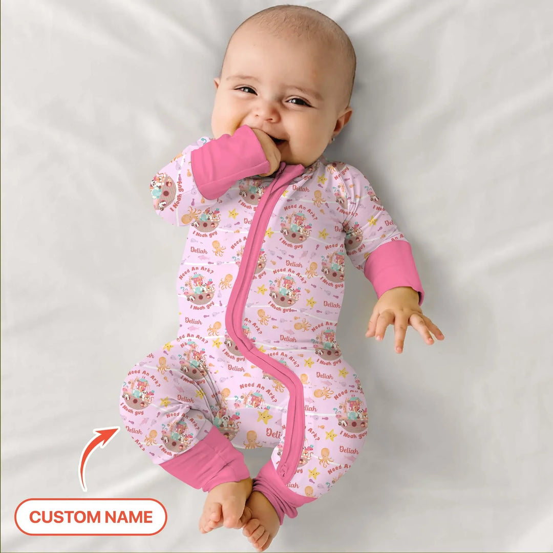 Noah’s Ark Custom Name Girl Convertible Zippy , Noah’s Ark Custom Name Girl Convertible Zippy - 0-3M