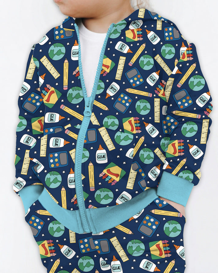 School Supply Bamboo Zip Hoodie