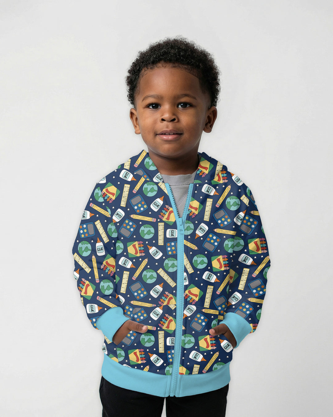 School Supply Bamboo Zip Hoodie