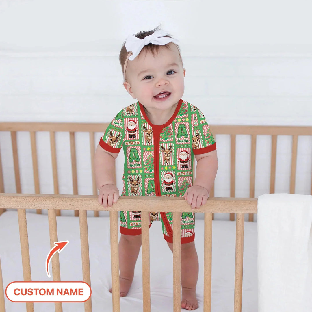 North Pole Wonderland Shorty Zippy , North Pole Wonderland Shorty Zippy - 0-3M