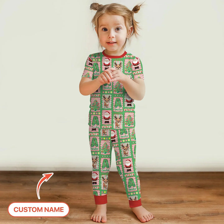North Pole Wonderland Two Piece Short Sleeve Pajama Set , North Pole Wonderland Two Piece Short Sleeve Pajama Set - 12-18M