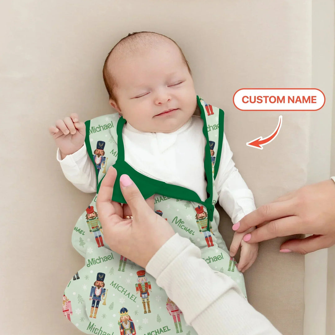 Nutcracker Parade Custom Name Boy Sleep Bag , Nutcracker Parade Custom Name Boy Sleep Bag - XS / 0.5 TOG