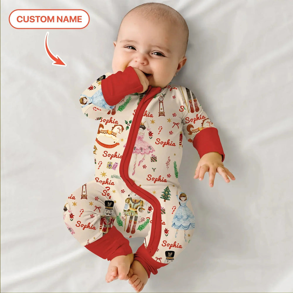 Nutcracker’s Christmas Dream Custom Name Convertible Zippy , Nutcracker’s Christmas Dream Custom Name Convertible Zippy - 0-3M