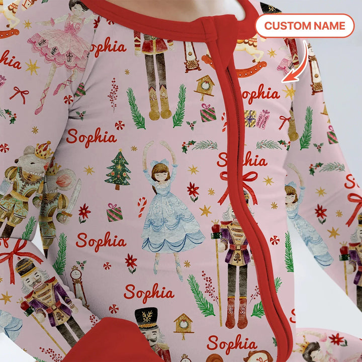 Nutcracker’s Christmas Dream Custom Name Convertible Zippy , Nutcracker’s Christmas Dream Custom Name Convertible Zippy - 0-3M
