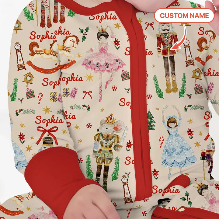 Nutcracker’s Christmas Dream Custom Name Convertible Zippy , Nutcracker’s Christmas Dream Custom Name Convertible Zippy - 0-3M