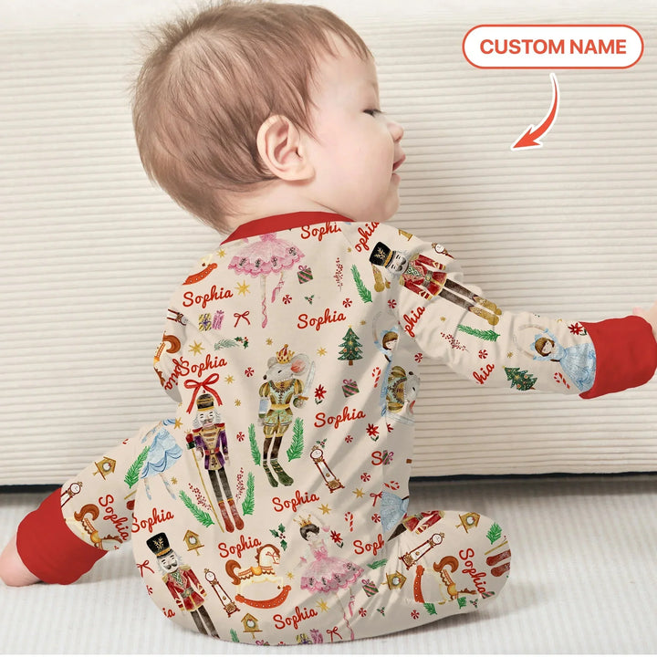 Nutcracker’s Christmas Dream Custom Name Convertible Zippy , Nutcracker’s Christmas Dream Custom Name Convertible Zippy - 0-3M