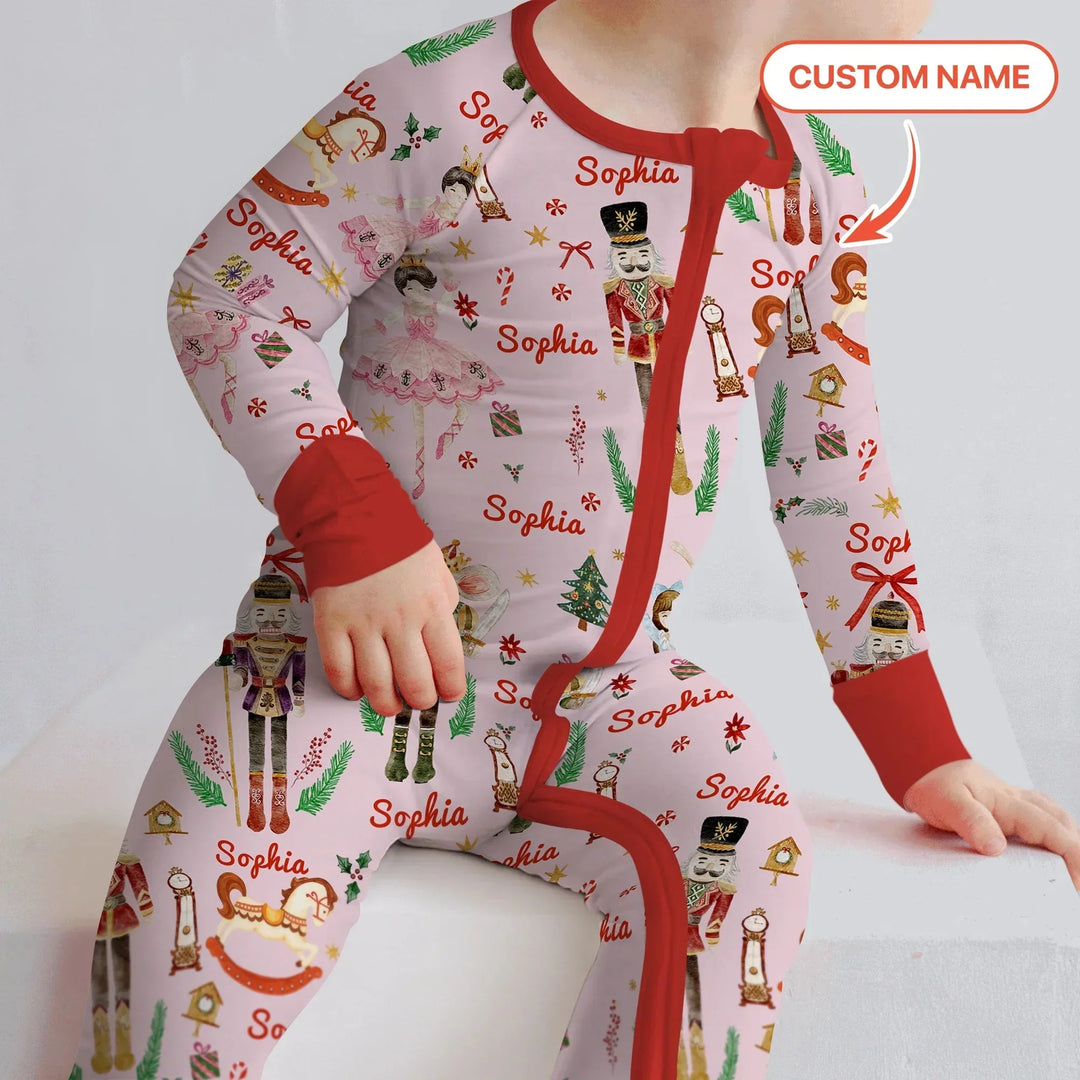 Nutcracker’s Christmas Dream Custom Name Convertible Zippy , Nutcracker’s Christmas Dream Custom Name Convertible Zippy - 0-3M