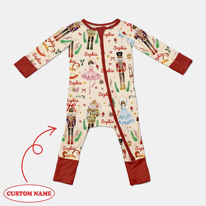 Nutcracker’s Christmas Dream Custom Name Convertible Zippy , Nutcracker’s Christmas Dream Custom Name Convertible Zippy - 0-3M