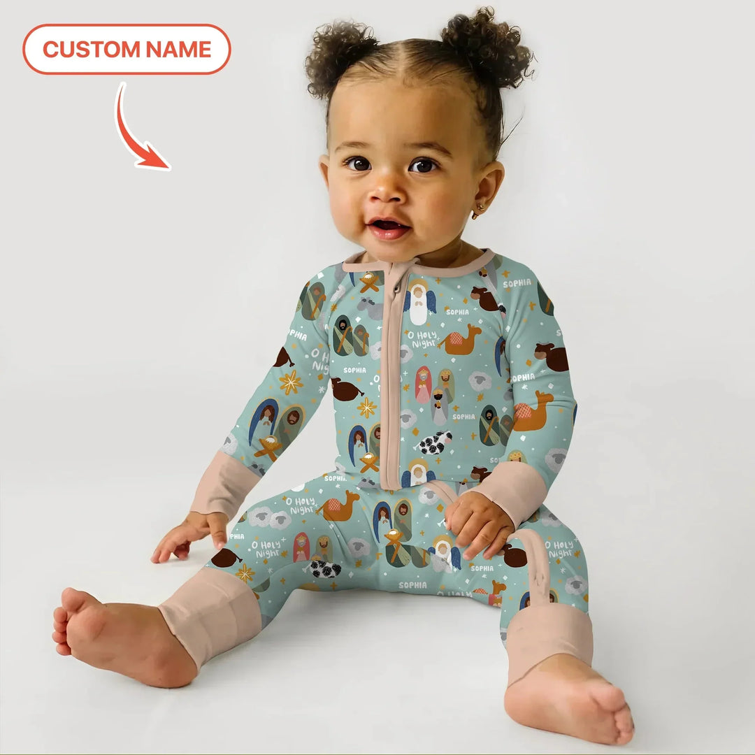O Holy Night Custom Name Convertible Zippy , O Holy Night Custom Name Convertible Zippy - 0-3M