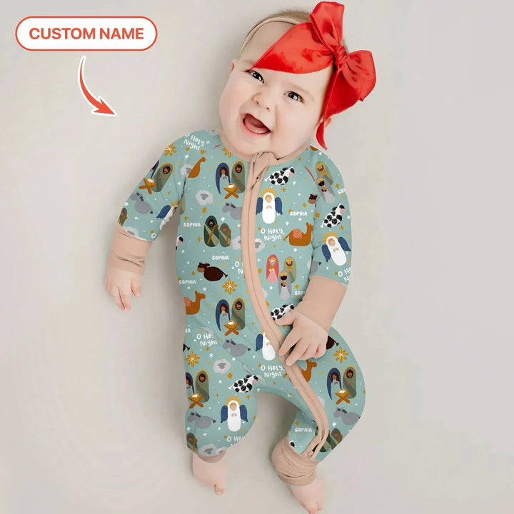 O Holy Night Custom Name Convertible Zippy , O Holy Night Custom Name Convertible Zippy - 0-3M