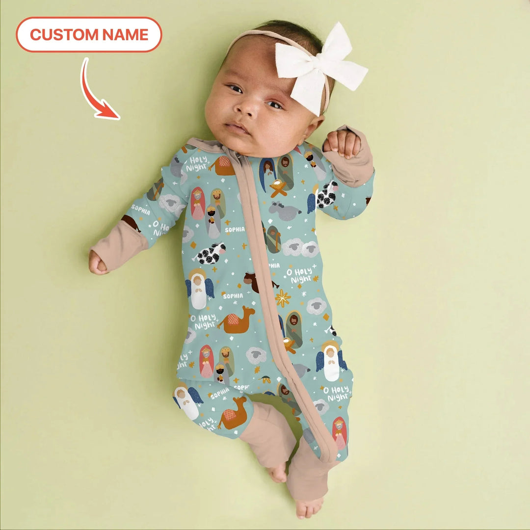 O Holy Night Custom Name Convertible Zippy , O Holy Night Custom Name Convertible Zippy - 0-3M