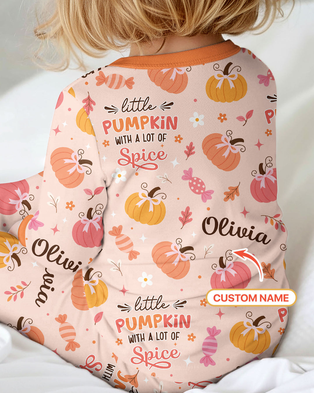 Custom Name Little Pumpkin With A Lot Of Spice Bamboo Convertible Zippy