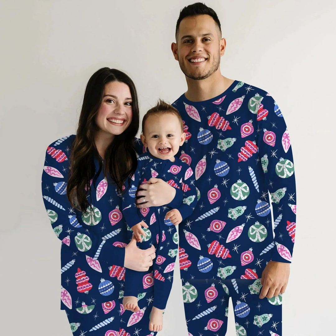 Ornaments Party Women Pajama Set , Ornaments Party Women Pajama Set - Only Shirt / S