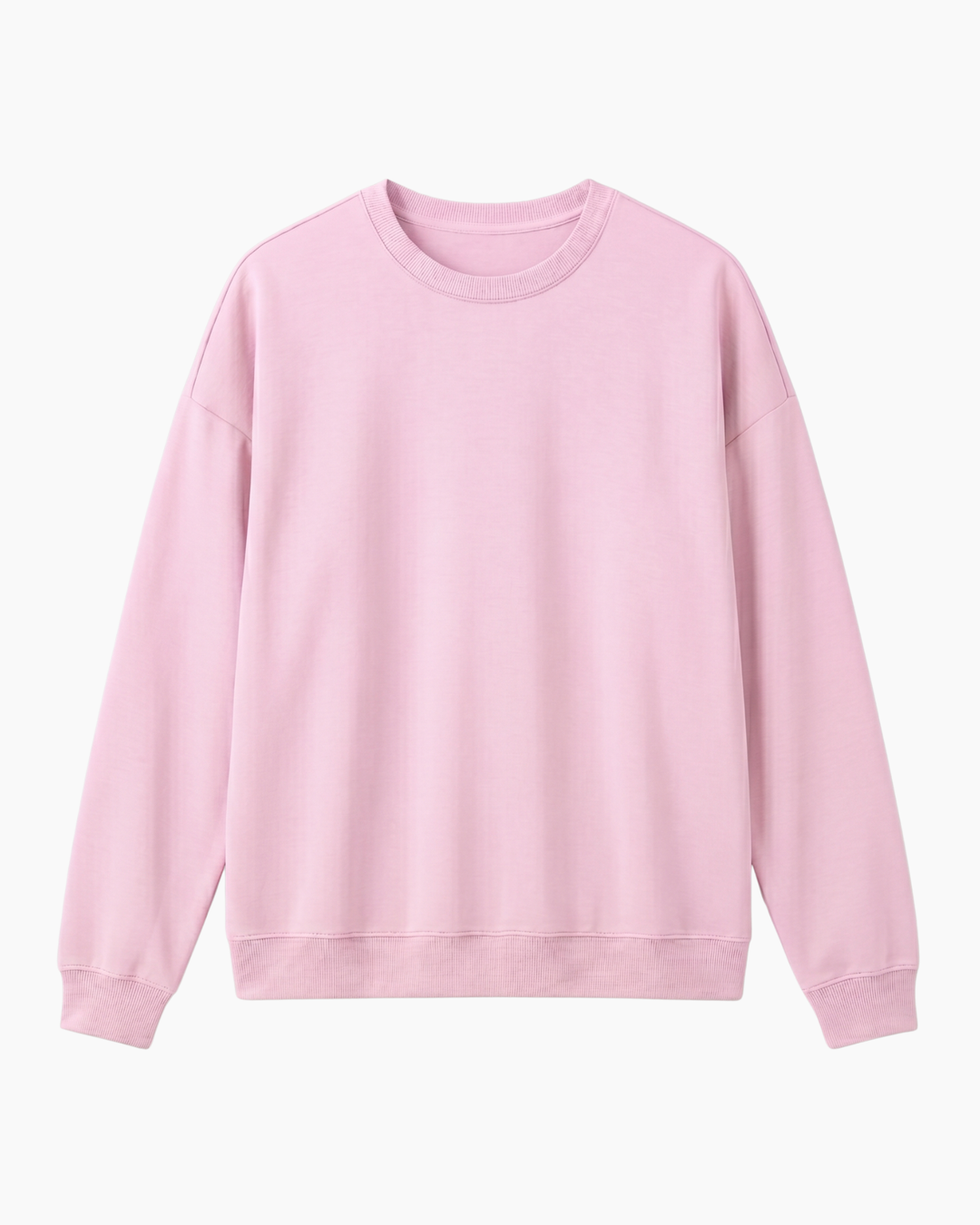 Solid Color Bamboo Adult Crewneck Sweatshirt