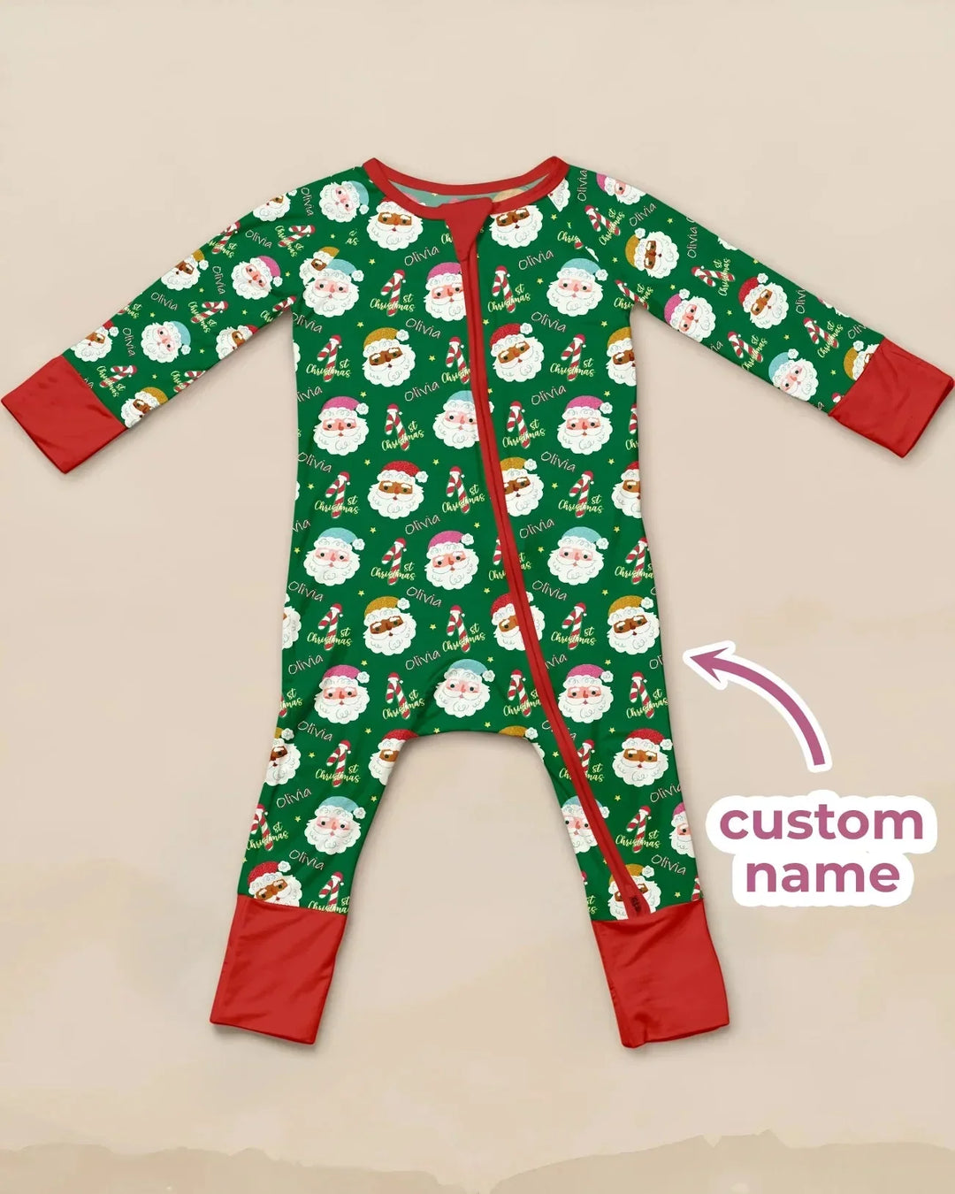 Personalized 1st Christmas Convertible Zippy , Personalized 1st Christmas Convertible Zippy - 0-3M