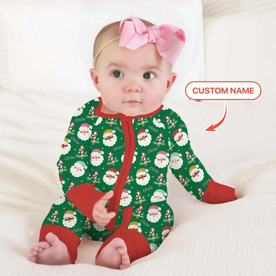 Personalized 1st Christmas Convertible Zippy , Personalized 1st Christmas Convertible Zippy - 0-3M