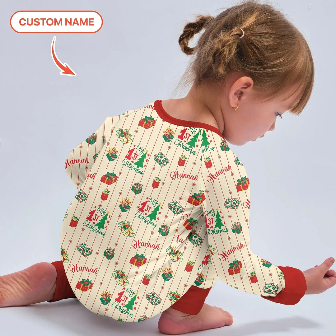 Personalized Our First Christmas Convertible Zippy , Personalized Our First Christmas Convertible Zippy - 0-3M