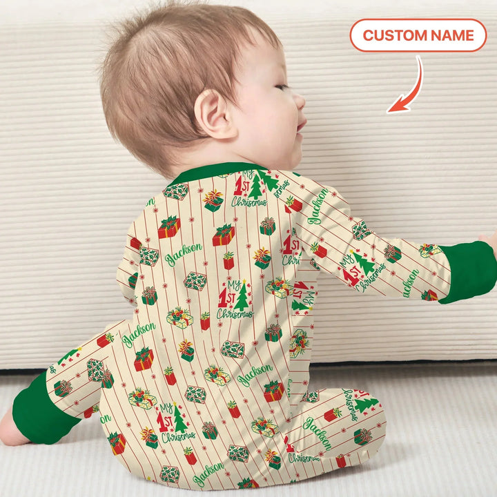 Personalized Our First Christmas Convertible Zippy , Personalized Our First Christmas Convertible Zippy - 0-3M