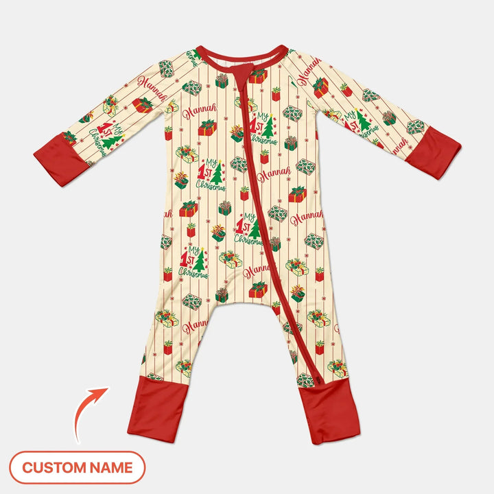 Personalized Our First Christmas Convertible Zippy , Personalized Our First Christmas Convertible Zippy - 0-3M