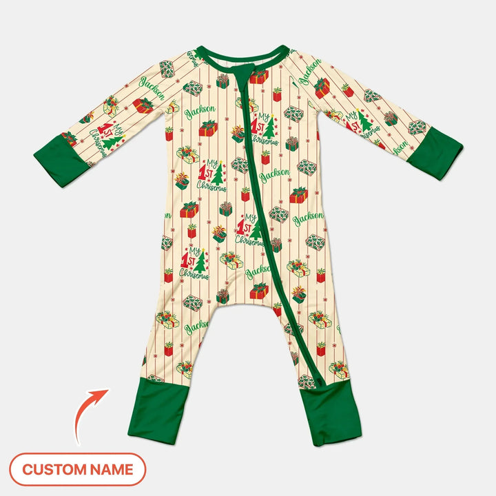 Personalized Our First Christmas Convertible Zippy , Personalized Our First Christmas Convertible Zippy - 0-3M