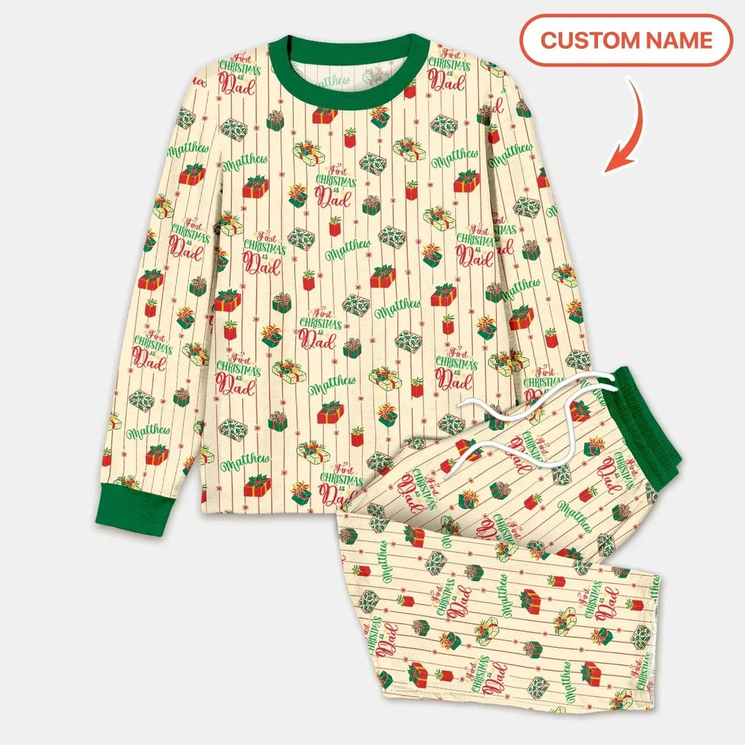 Personalized Our First Christmas Men's Pajama Set , Personalized Our First Christmas Men's Pajama Set - Only Shirt / XS