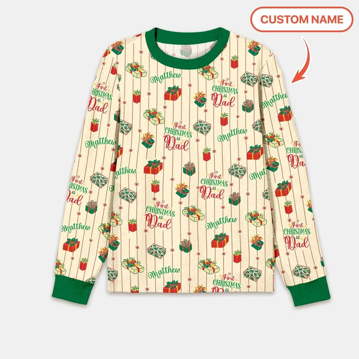Personalized Our First Christmas Men's Pajama Set , Personalized Our First Christmas Men's Pajama Set - Only Shirt / XS