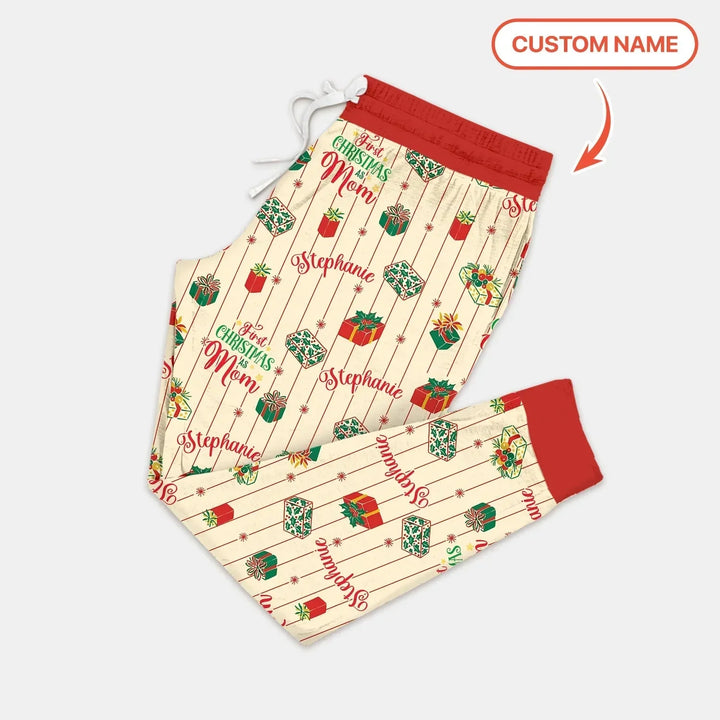Personalized Our First Christmas Women Pajama Set , Personalized Our First Christmas Women Pajama Set - Only Shirt / S