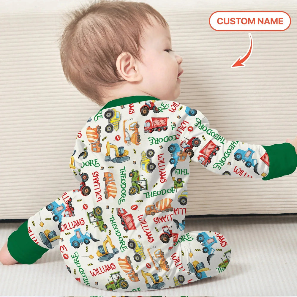 Personalized Tiny Trucks Parade Convertible Zippy , Personalized Tiny Trucks Parade Convertible Zippy - 0-3M