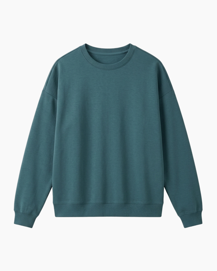 Solid Color Bamboo Adult Crewneck Sweatshirt