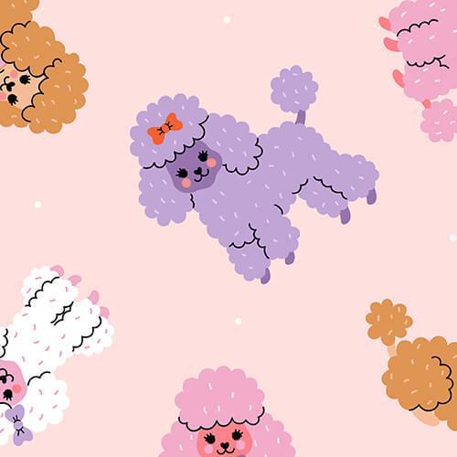 Pink Poodles Shorty Zippered Romper , Pink Poodles Shorty Zippered Romper - 0-3M