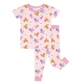 Pink Poodles Two Piece Short Sleeve Pajama Set , Pink Poodles Two Piece Short Sleeve Pajama Set - 12-18M