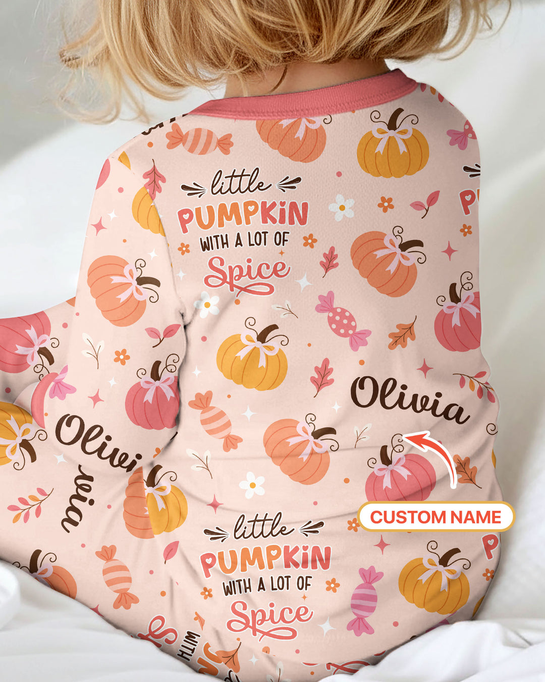 Custom Name Little Pumpkin With A Lot Of Spice Bamboo Convertible Zippy