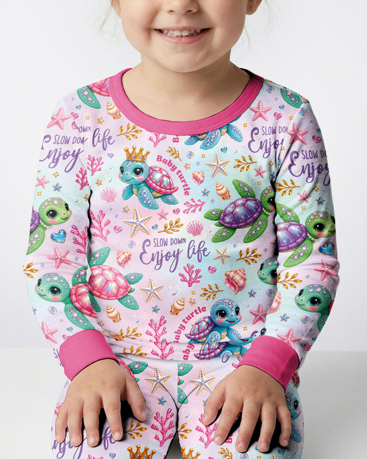 Baby Turtle Bamboo Two Piece Long Sleeve Pajama Set