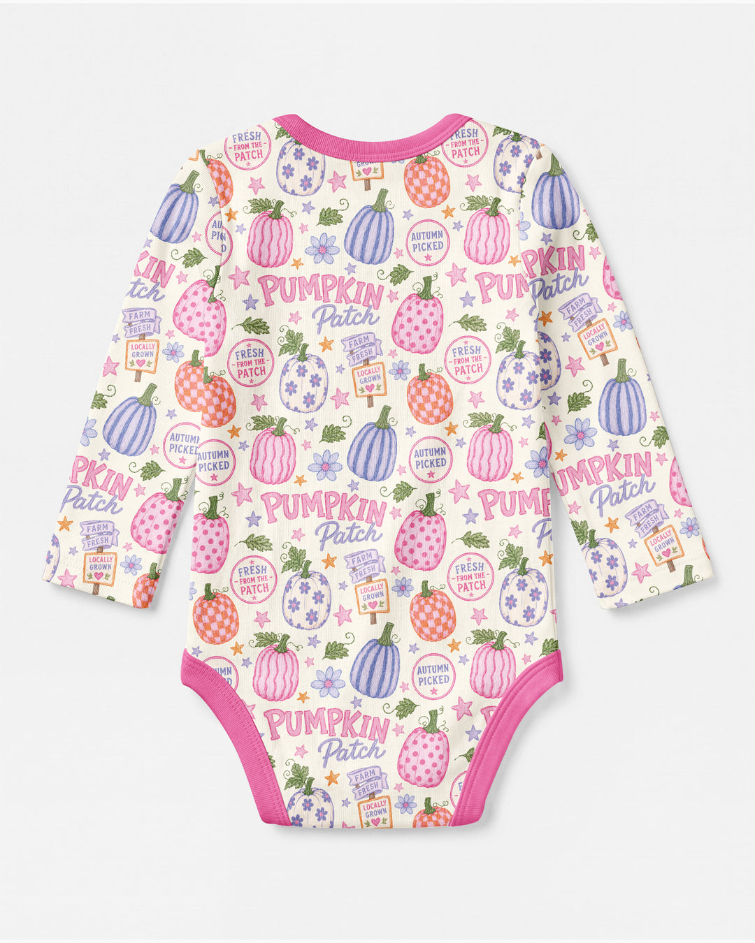 Whimsical Pumpkin Patch Bamboo Bodysuit