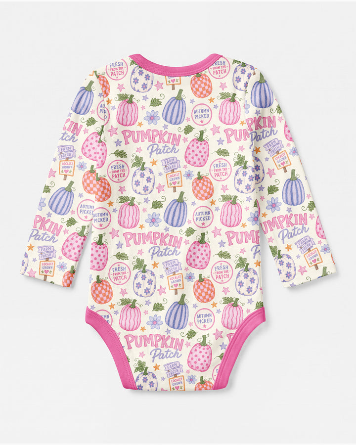 Whimsical Pumpkin Patch Bamboo Bodysuit