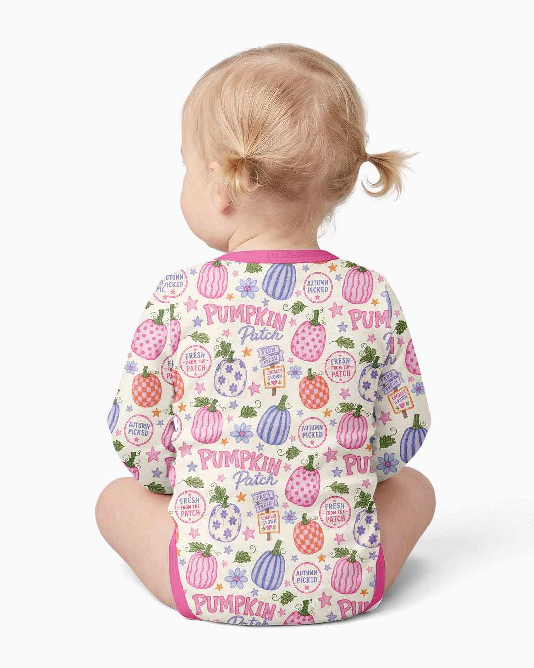 Whimsical Pumpkin Patch Bamboo Bodysuit