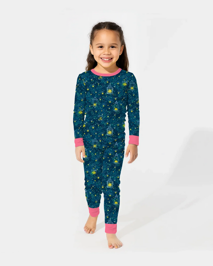 Firefly Lantern Night Bamboo Two Piece Long Sleeve Pajama Set