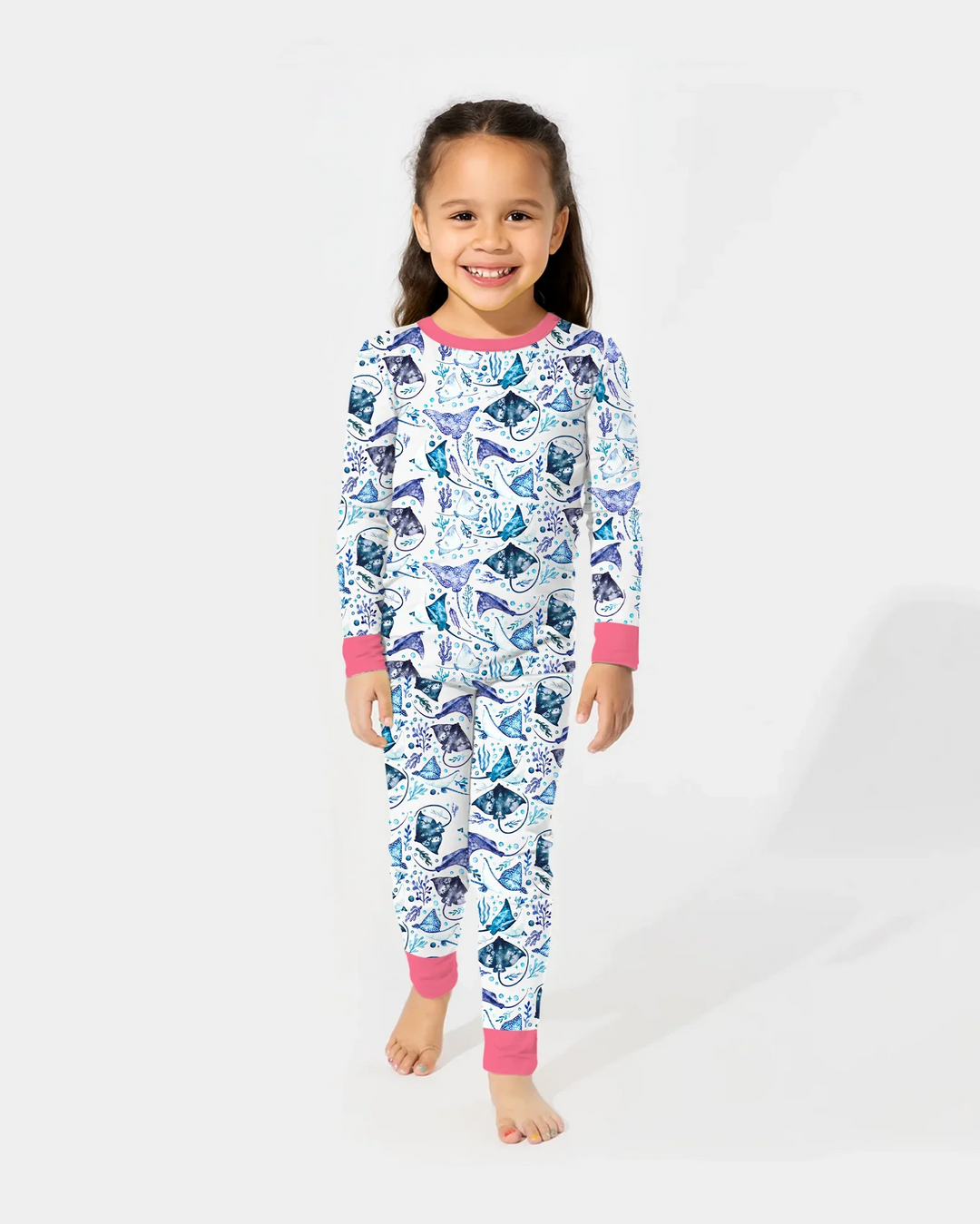 Ocean Dreams Drift Bamboo Two Piece Long Sleeve Pajama Set