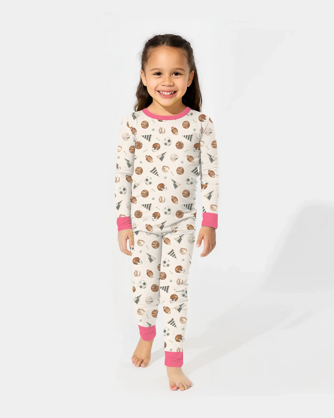 Game Day Heroes Bamboo Two Piece Long Sleeve Pajama Set