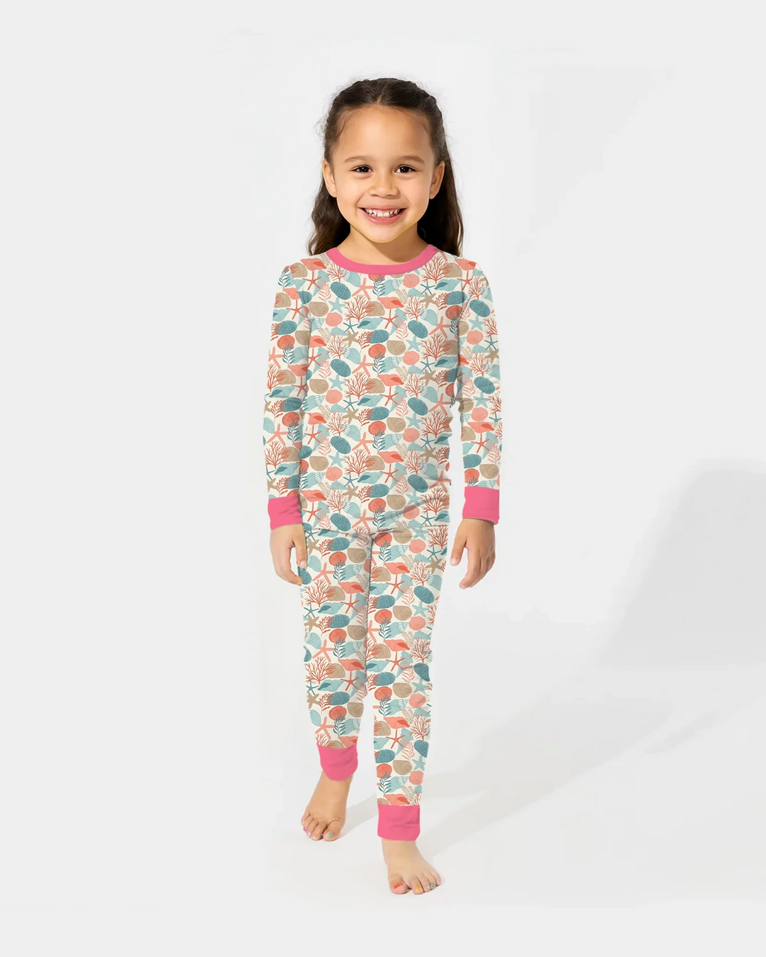 Coral Coast Treasures Bamboo Two Piece Long Sleeve Pajama Set