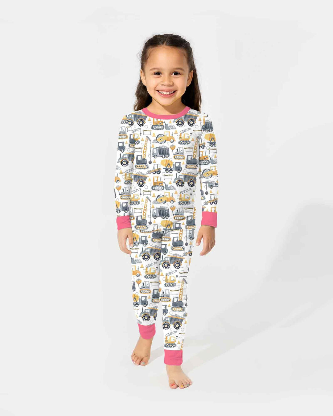 Construction Crew Bamboo Two Piece Long Sleeve Pajama Set