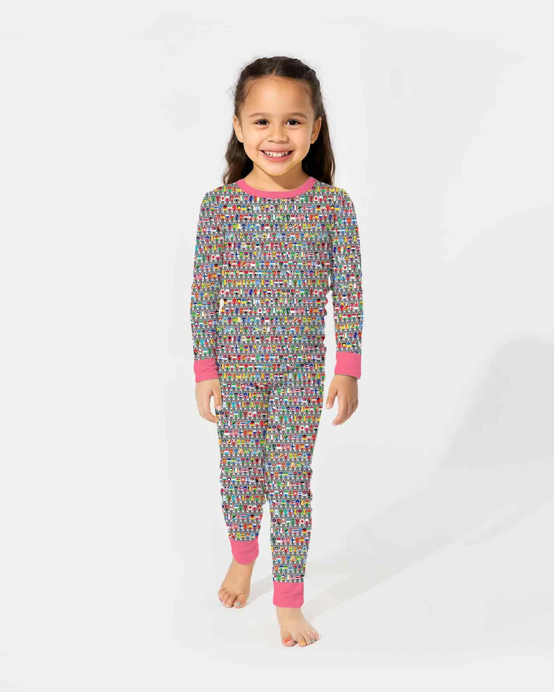 Around The World Bamboo Two Piece Long Sleeve Pajama Set
