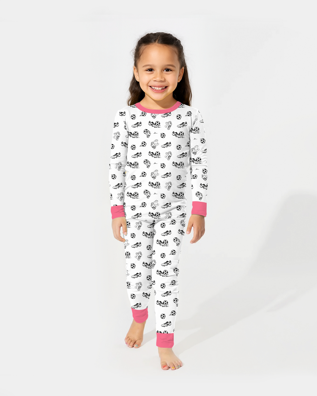 Future Soccer Champion Bamboo Two Piece Long Sleeve Pajama Set
