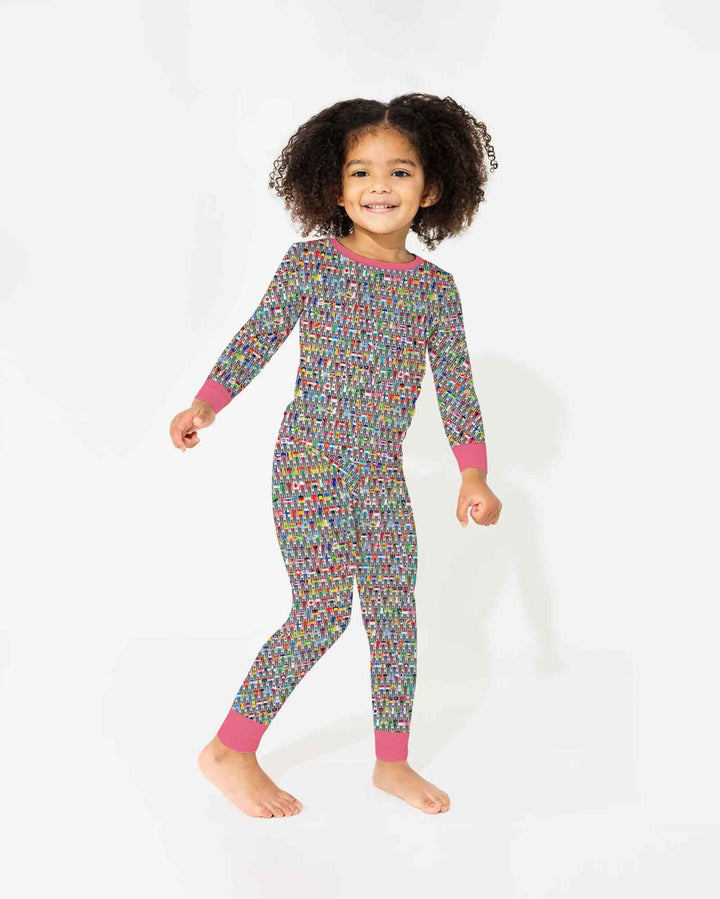 Around The World Bamboo Two Piece Long Sleeve Pajama Set