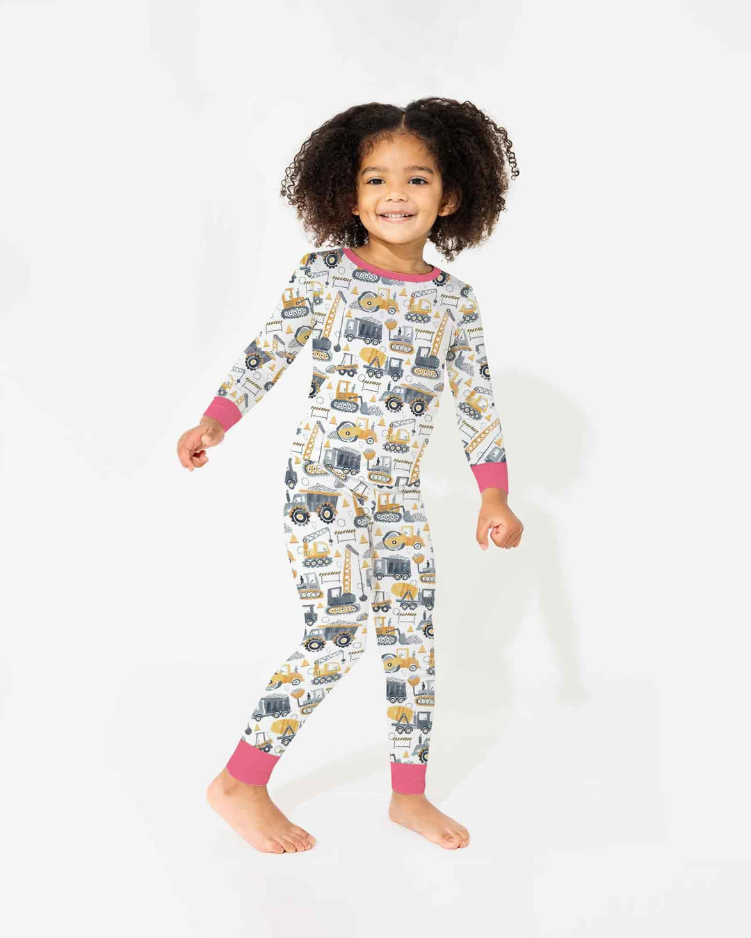 Construction Crew Bamboo Two Piece Long Sleeve Pajama Set