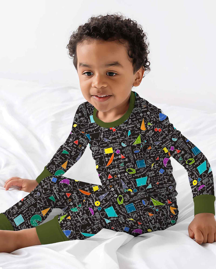 STEM Sketchbook Bamboo Two Piece Long Sleeve Pajama Set