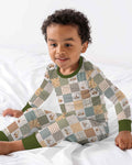 Construction Trucks Bamboo Two Piece Long Sleeve Pajama Set