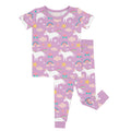 Purple Unicorns Two Piece Short Sleeve Pajama Set , Purple Unicorns Two Piece Short Sleeve Pajama Set - 12-18M